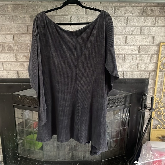 Free People Josie Waffle Knit Asymmetrical Dress - Picture 8 of 9